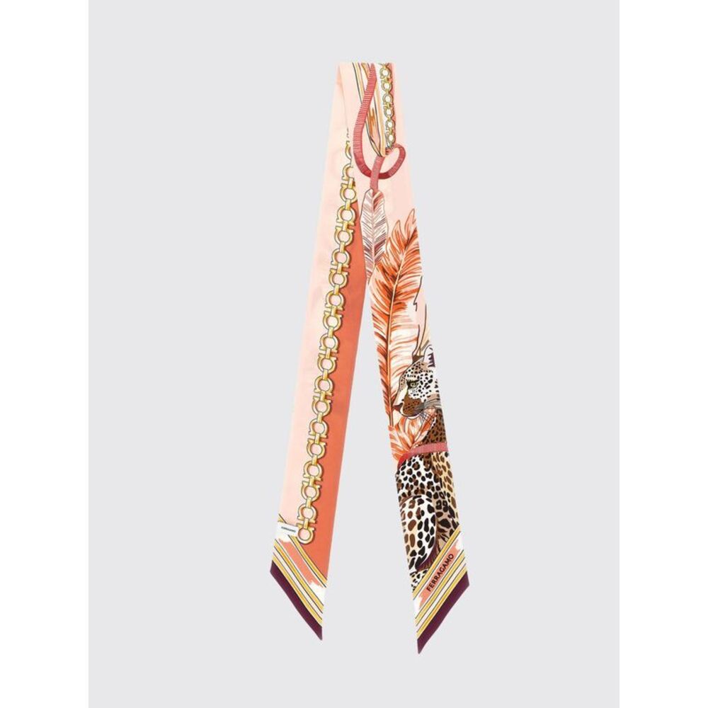 Ferragamo Women Gancini Graphic Print Silk Bandeau Ferragamo